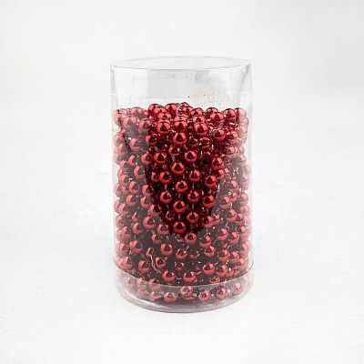 Бусы красный 5 метров см SML-10red-X