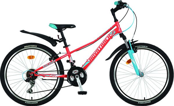 Велосипед горный Novatrack VALIANT 24" 10" 18 ск. Коралловый 24SH18V.VALIANT.10CRL8 