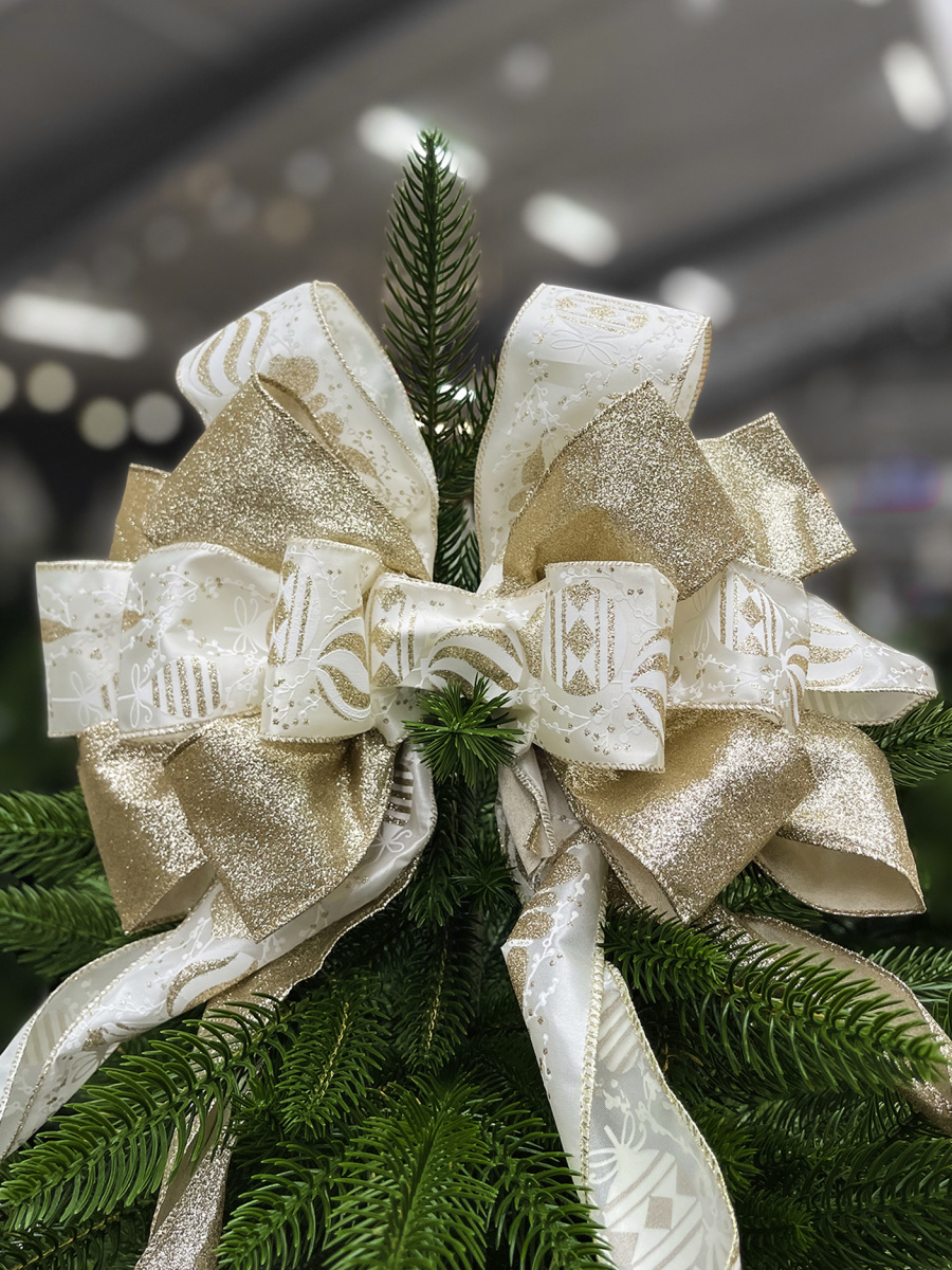 Бант с лентами 33х275 см шампань 1шт 26-6 фото 3 Бант с лентами 33х275 см шампань 1шт 26-6 фото 3