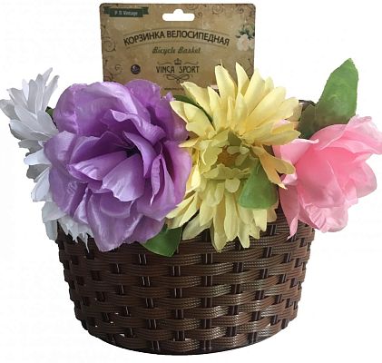 Велокорзина передняя Vinca sport VINTAGE детская коричневый с цветами P 11 Vintage Велокорзина передняя Vinca sport VINTAGE детская коричневый с цветами P 11 Vintage