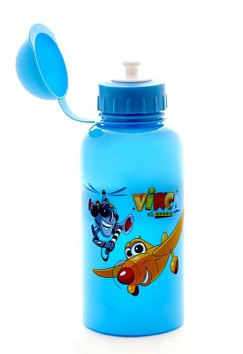 Велофляга Vinca sport Самолетики с защитной крышкой 500 мл синяя VSB 03 blue