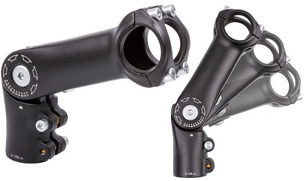 Вынос руля KLONK Bicycle stem регулируемый 0+90°, 110 мм, руль 25.4 мм, шток 28.6 мм (под 1" 1/8 вил