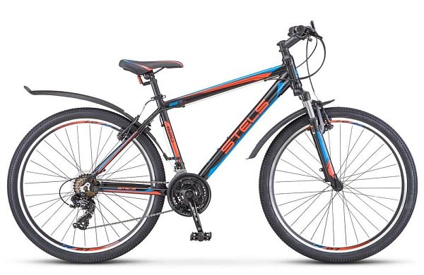 Велосипед горный STELS Navigator 620 V 26" 14"  ск. Черный-красный-синий LU074396 
