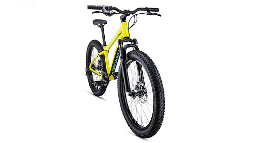 													Велосипед Fat Bike FORWARD BIZON MINI 24" 13" желтый  2020 фото 2