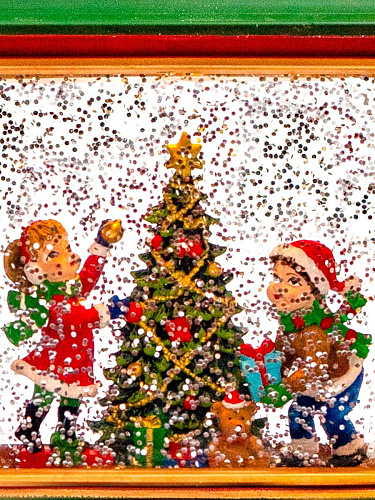 													Новогодний фонарик музыкальный Поезд Деда Мороза 20х48 см Р-5171/CMR2121 фото 4