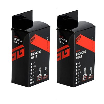 Комплект велокамер 2 шт. STG 26"x2,25/2,5  автониппель (AV, Schrader) 48 мм , Х98458х2 Комплект велокамер 2 шт. STG 26"x2,25/2,5  автониппель (AV, Schrader) 48 мм , Х98458х2