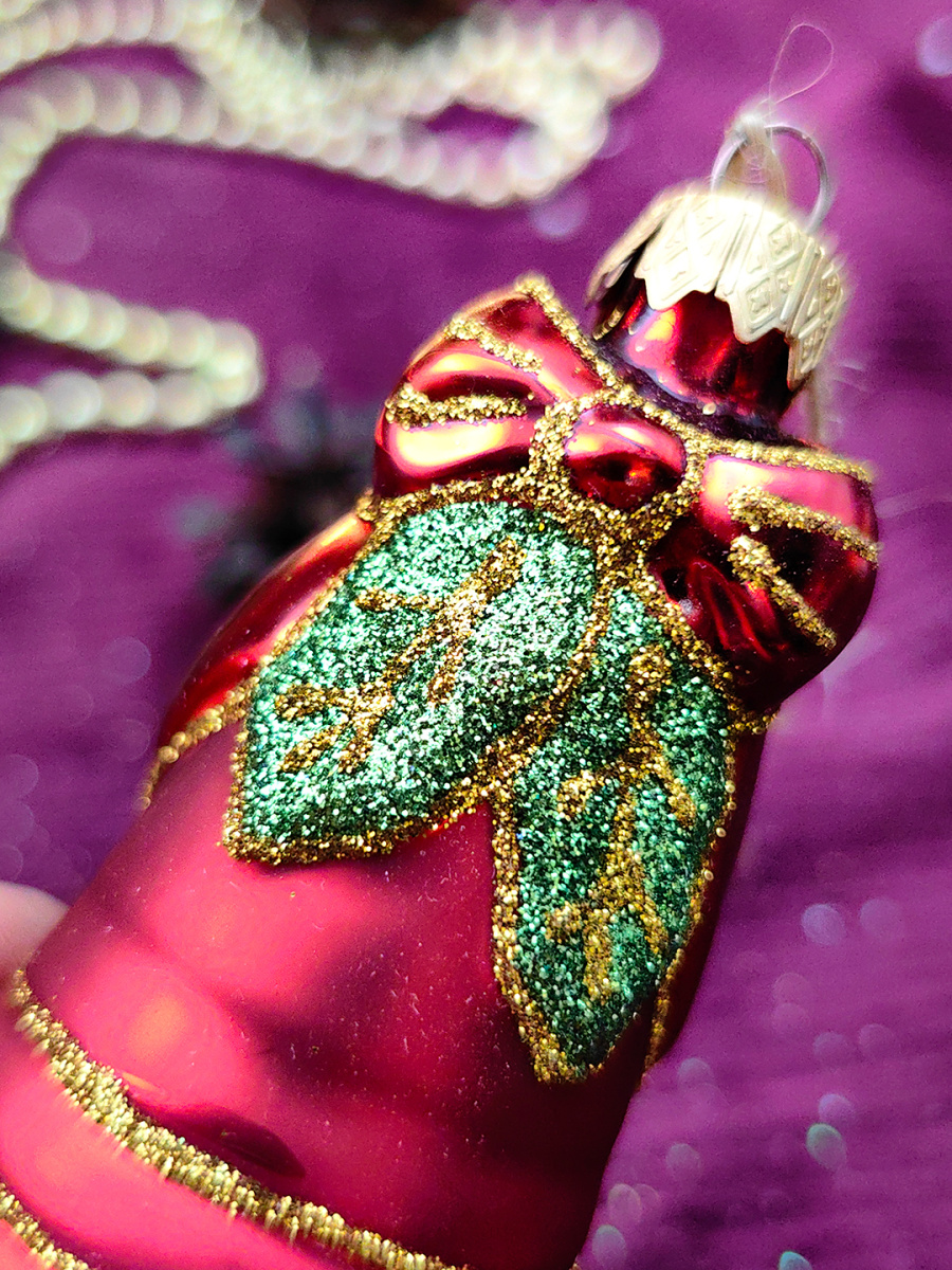 Елочная игрушка Колокольчик красный 9 см, стекло // колокольчик RED фото 3 Елочная игрушка Колокольчик красный 9 см, стекло // колокольчик RED фото 3