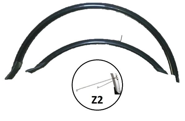 Комплект крыльев Vinca sport полноразмерные, 26" черный, HN 12 (26”) black