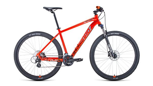 Велосипед горный FORWARD APACHE 29 X 29" 19" 16 (2x8) ск. оранжево-черный 1BKW1M39D008 