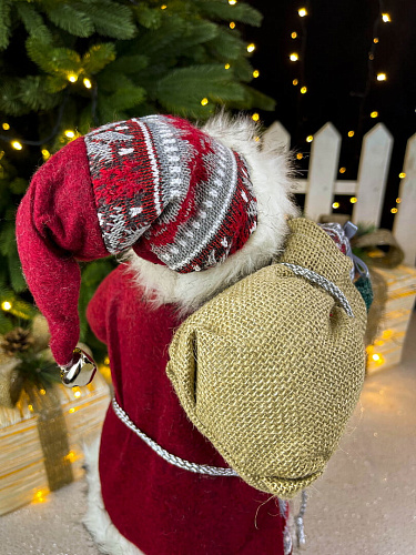 													Дед Мороз  45 см красно-серый 3620RedGray фото 5
