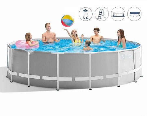 Бассейн каркасный Intex Prism Frame 427x107 см, арт. 26720 фото 2 Бассейн каркасный Intex Prism Frame 427x107 см, арт. 26720 фото 2