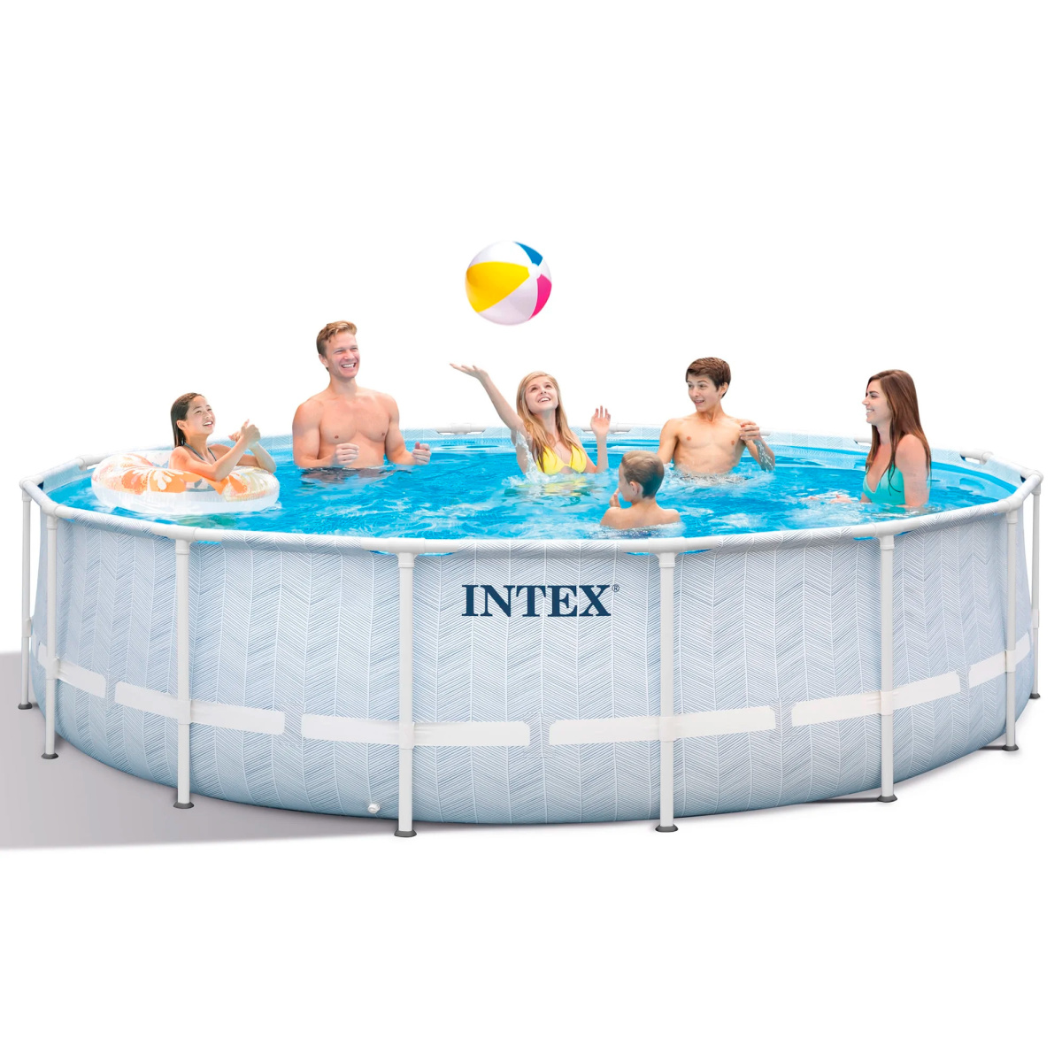 Бассейн каркасный Chevron Prism Frame 488х122 см, арт. 26746 фото 6 Бассейн каркасный Chevron Prism Frame 488х122 см, арт. 26746 фото 6