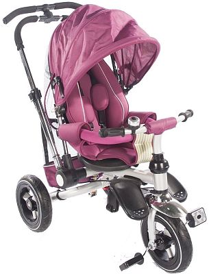 Детский трехколесный велосипед с ручкой Caider TR010 фиолетовый TJ-violet