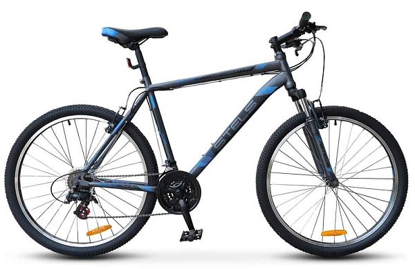 Велосипед горный STELS Navigator 500 V 26" 16" 21 ск. Антрацитовый-синий LU068002 