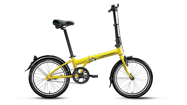 Велосипед городской складной FORWARD Enigma 1.0 20" 11" 1 ск. желтый матовый FORWARD Enigma 1.0 11" 