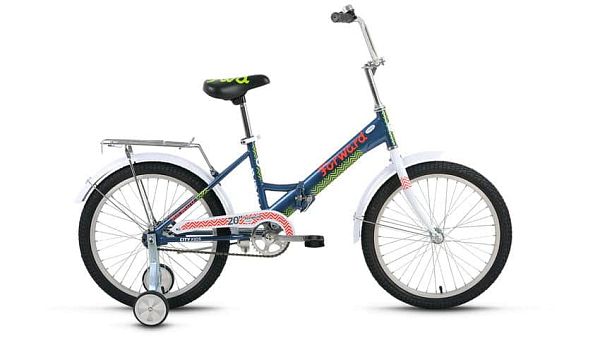 Велосипед городской складной FORWARD Timba boy 20" 13" 1 ск. синий глянцевый FORWARD Timba boy 13" с
