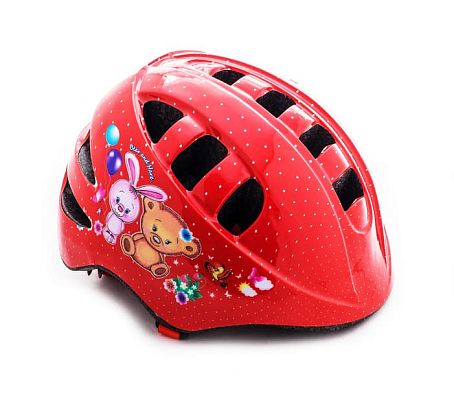 Шлем Vinca sport Мишка и Зайка M красный VSH 8 bear and hare (M)