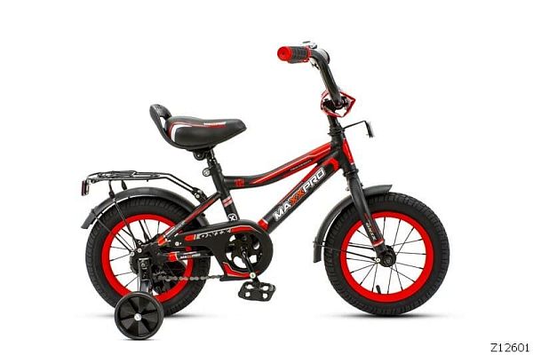 Велосипед детский MAXXPRO ONIX 12"  матовый черно-красный ONIX-12-1 (19) 