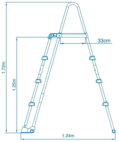 													Лестница для бассейна 122 см 28076 фото 4
