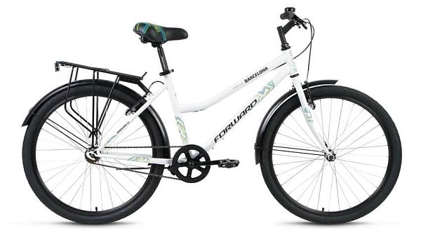Велосипед городской FORWARD Barcelona 1.0 26" 17" 1 ск. белый глянцевый FORWARD Barcelona 1.0 17" бе