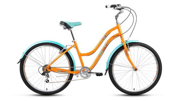 Велосипед городской FORWARD женский Evia Air 26 1.0 26" 16" 7 ск. оранжевый глянцевый FORWARD Evia A