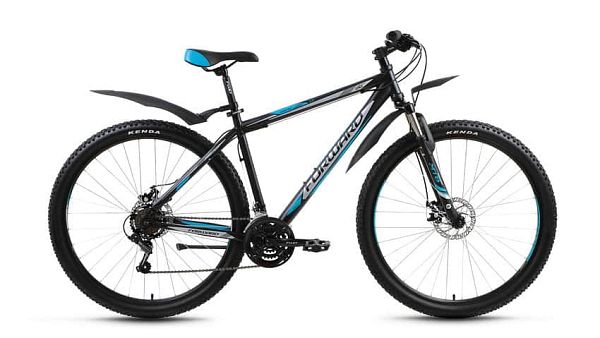 Велосипед горный FORWARD Sporting 2.0 29 disc 29" 21" 21 ск. черный матовый FORWARD Sporting 2.0 29 