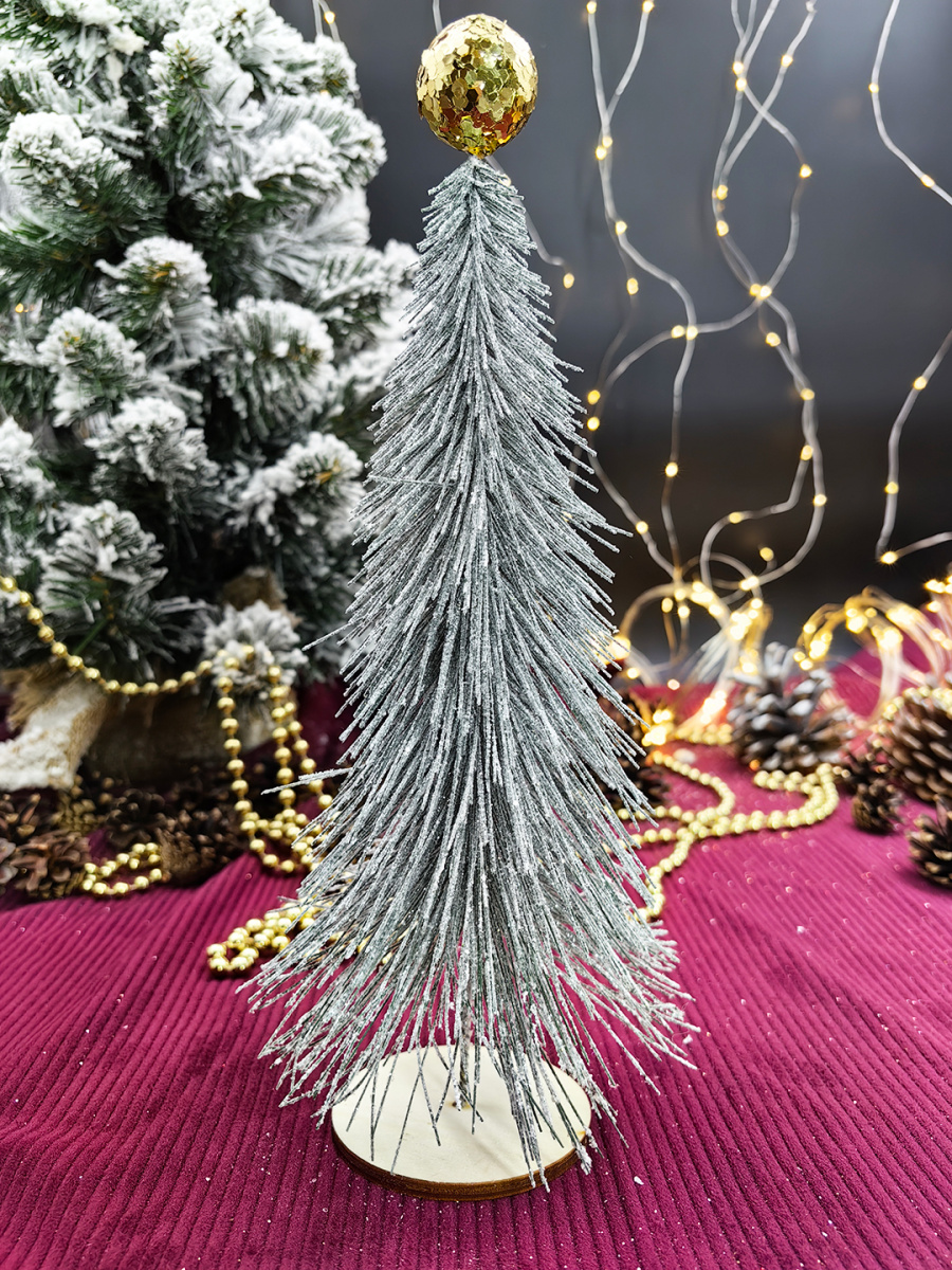 Елочка серебристый 30х7х7 см MG24413 фото 2 Елочка серебристый 30х7х7 см MG24413 фото 2