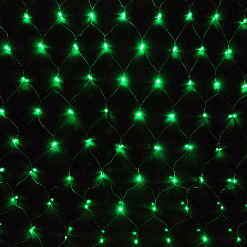 													Светодиодная гирлянда сетка 2х1,5 м Зеленый 20163028