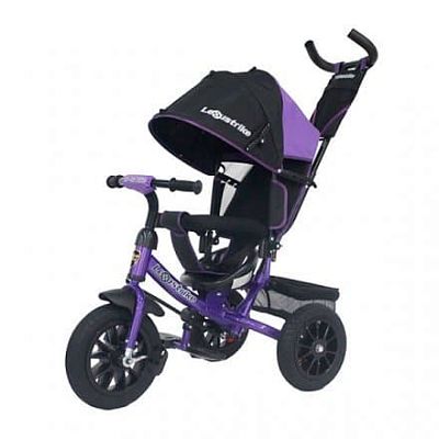 Детский трехколесный велосипед с ручкой LEXUS Trike 950-N1210P-VIOLET-22 фиолетовый (355)