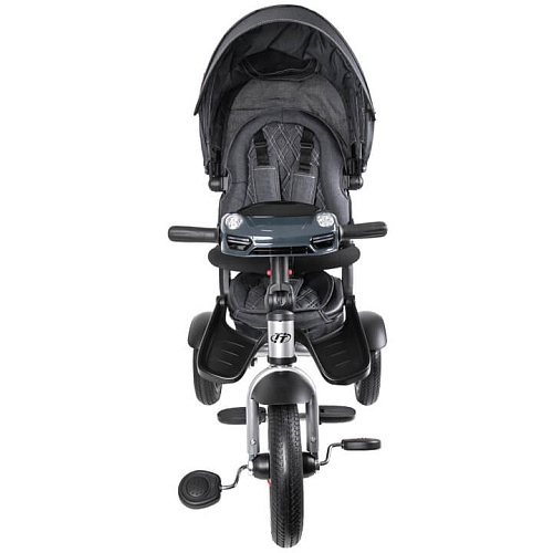 Детский трехколесный велосипед с ручкой Tech Team Luxury черный 400018 фото 6 Детский трехколесный велосипед с ручкой Tech Team Luxury черный 400018 фото 6