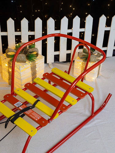 Санки детские Ветерок 1 алый 4413772/В1/АЛ2 фото 3 Санки детские Ветерок 1 алый 4413772/В1/АЛ2 фото 3