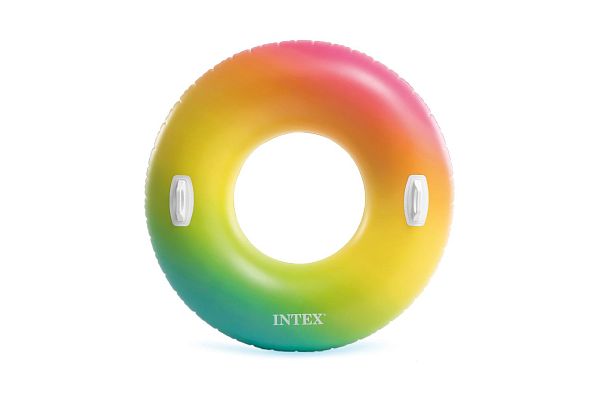 Надувной круг INTEX "Цветной Вихрь" 122 см от 9 лет разноцветный 58202-1