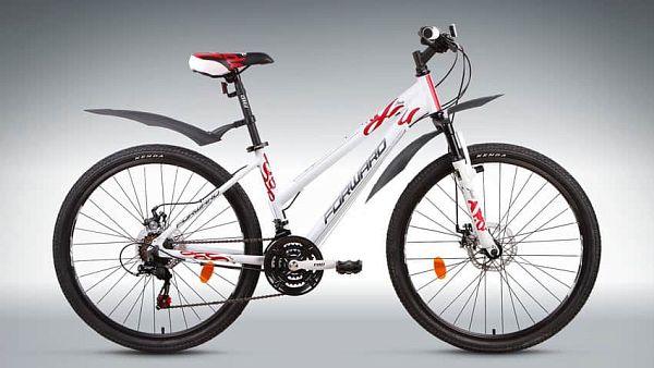 Велосипед горный FORWARD Jade 2.0 disc (2015) 26" 17" 18 ск. белый глянцевый FORWARD Jade 2.0 disc (