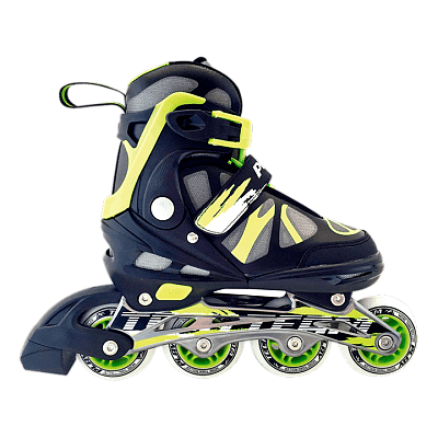 Роликовые коньки Tech Team Play, 34-37 Black - Green, , 00005941