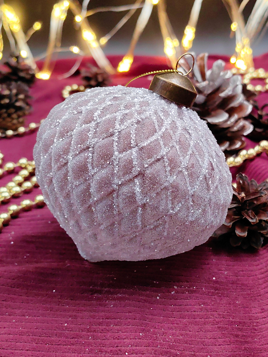 Шар орхидея 10 см, стекло Merry Green MG24190 фото 3 Шар орхидея 10 см, стекло Merry Green MG24190 фото 3