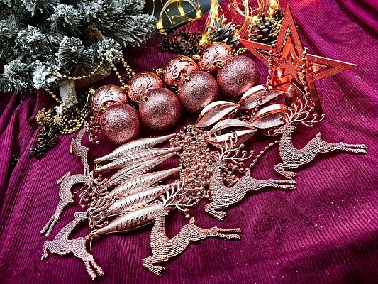 Набор шаров  см 26 шт  Р-5121rosegold