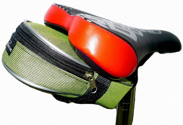 Велосумка под седло STELS 051, 19х11 см,   зеленый 500009Green Велосумка под седло STELS 051, 19х11 см,   зеленый 500009Green