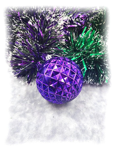 													Набор шаров 8 см 18 шт фиолетовый MAS86-8PUR фото 3