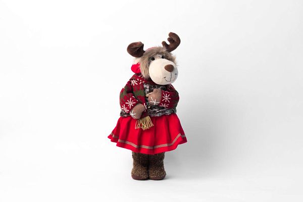 Лось 50 см серый 98179901