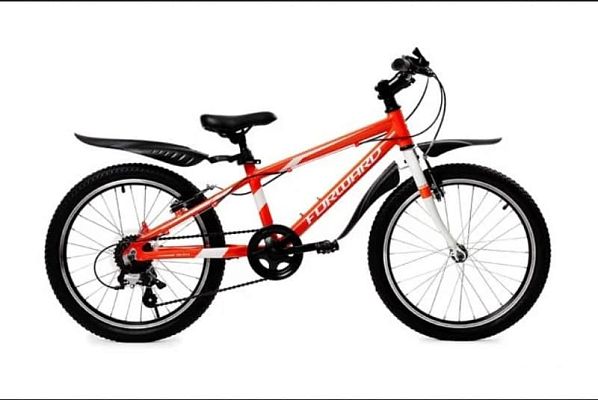 Велосипед горный FORWARD RISE 20 2.0 20" 10,5" 7 ск. оранжевый/белый RBKW91607005 2019