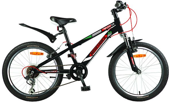Велосипед горный Novatrack POINTER 20"  6 ск. черный 20SH6V.POINTER.BK7 