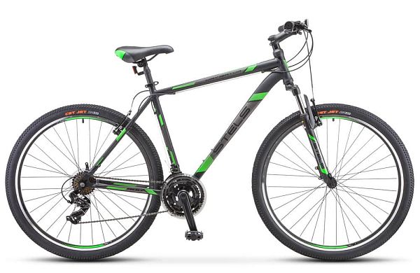 Велосипед горный STELS Navigator 900 V 29" 19" 21 ск. Чёрный/зелёный LU082752 
