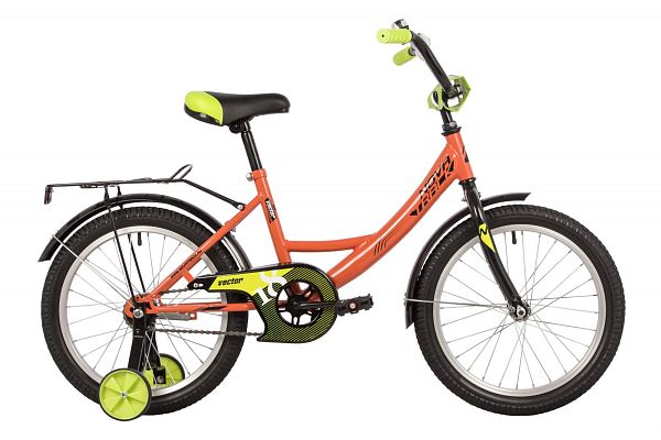 Велосипед детский Novatrack VECTOR 18" 10,5"  ск. оранжевый 183VECTOR.OR22 