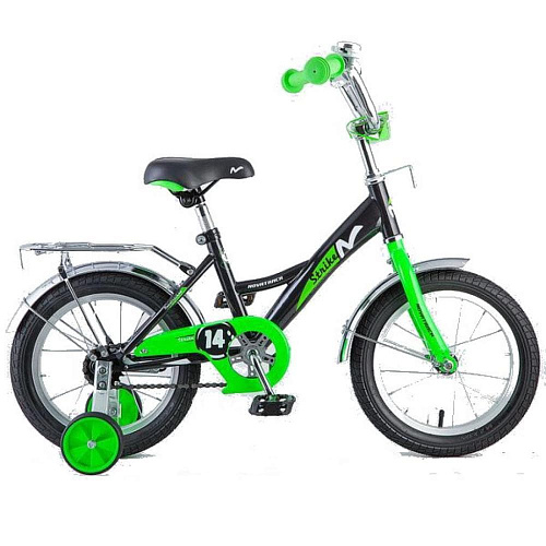 													Велосипед детский  Novatrack STRIKE 16"  Черный-зеленый 163STRIKE.BKG8 