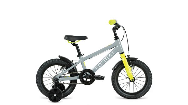 Велосипед детский FORMAT Kids 14"  серый RBK22FM14535 2022 г.
