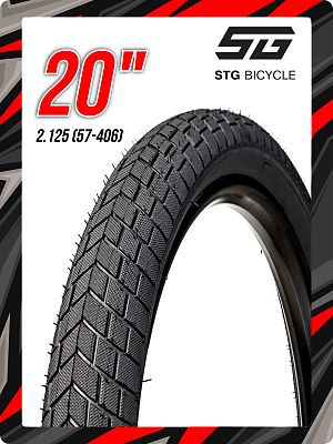 Велопокрышка Bike Parts 20"х2.125 (57-406) PM-1058/SD-084  черный Х126605