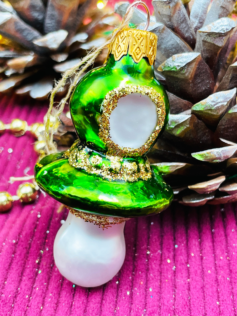 Елочная игрушка Соска зеленый 7 см, стекло // соска GREEN фото 2 Елочная игрушка Соска зеленый 7 см, стекло // соска GREEN фото 2