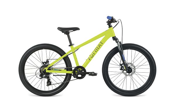 Велосипед горный FORMAT 6413 24" OS 7 (1x7) ск. желтый RBK22FM24491 2022 г.