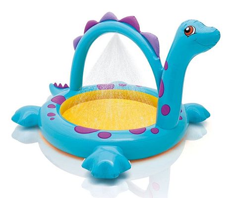 Бассейн детский надувной Динозаврик Дино 229х165х113 см, арт. 57437