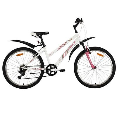 Велосипед горный Stinger Foxx Salsa 24" 14" 6 ск. бело-розовый 24SHV.SALSA.14WT8 